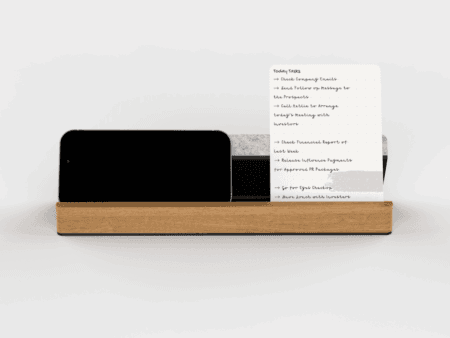 Pinora Display Bar – Wooden Display Bar for Notes, Photos & Desk Organization