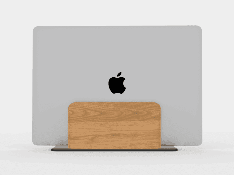 Wooden Vertical Laptop Stand