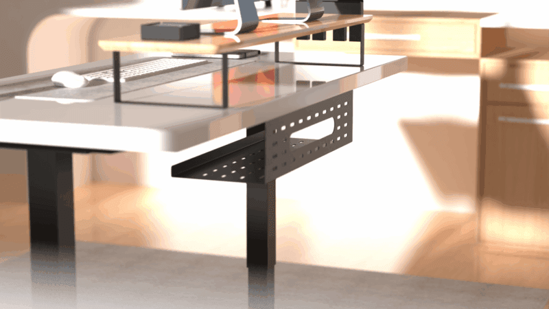 Under Desk Cable Organizer Tray