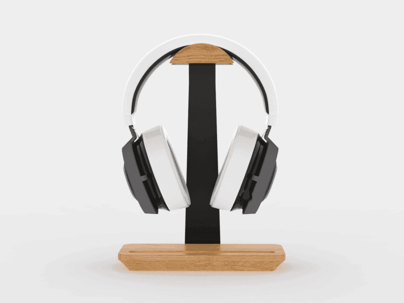Wooden Headphone Stand