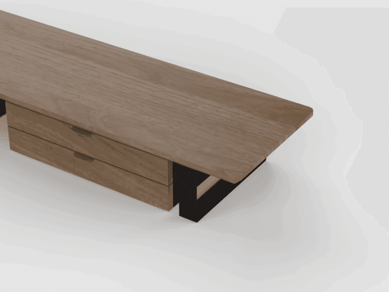 Wooden Desk Shelf