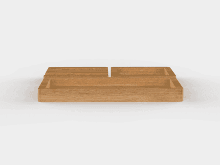 3-Piece Solid Wood Mini Tray Set
