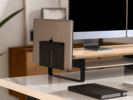 Metal Vertical Laptop Stand for Desk Mount