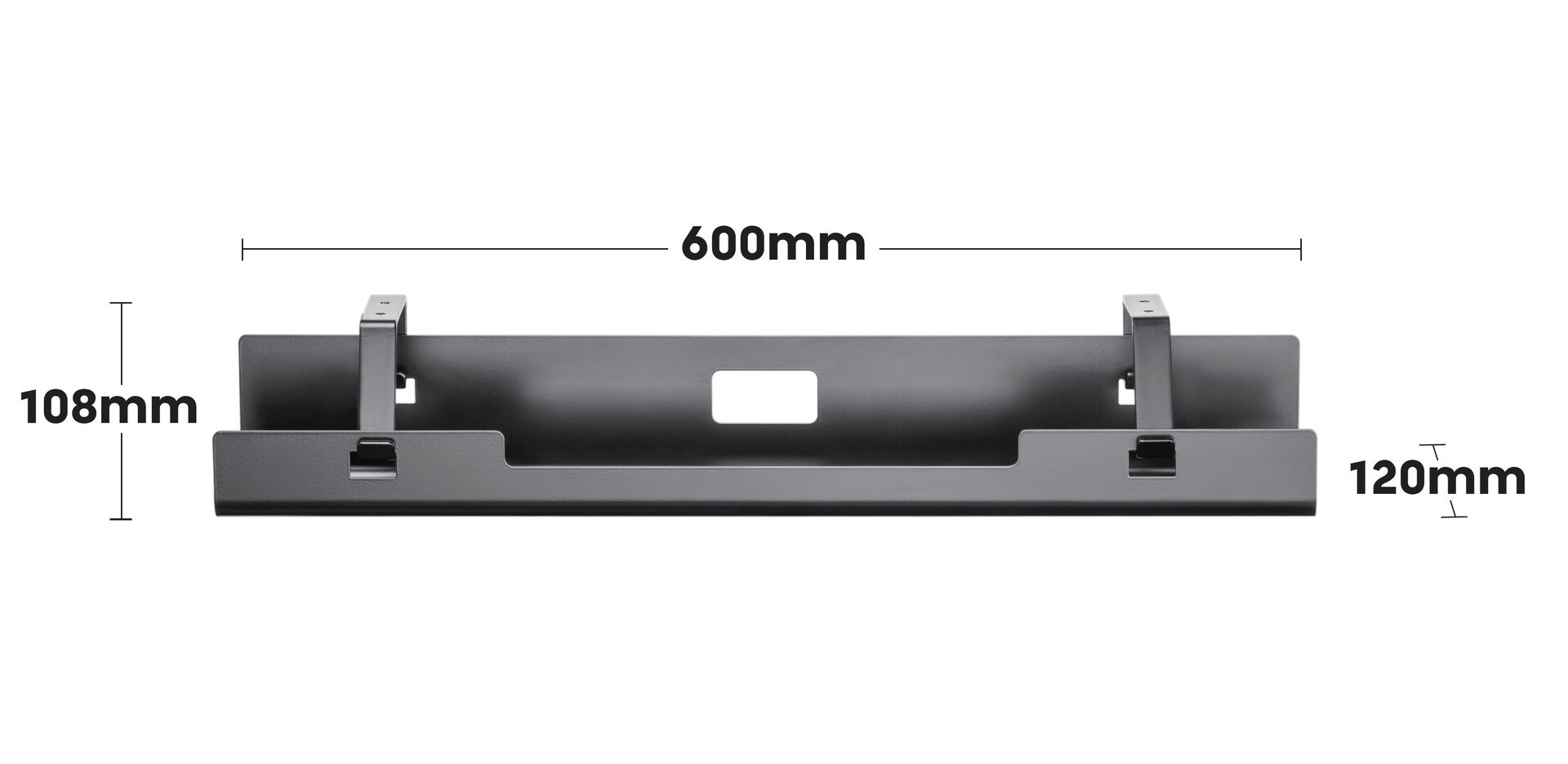 Furnotix Under Desk Cable Tray - Heavy Duty Metal Wire Organizer - Image 5