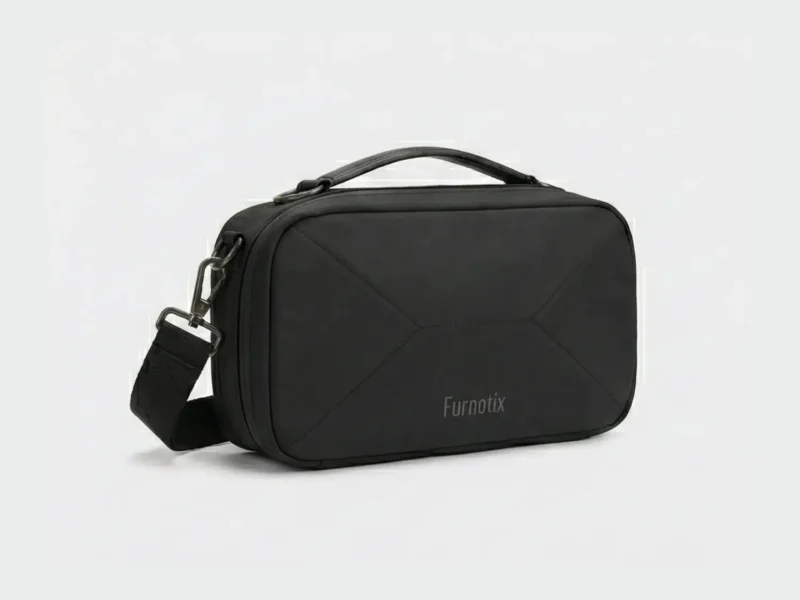 Furnotix tech pouch close up view on a plain background
