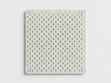 Furnotix white modular pegboard panel 19x20 inches with vertical slots.
